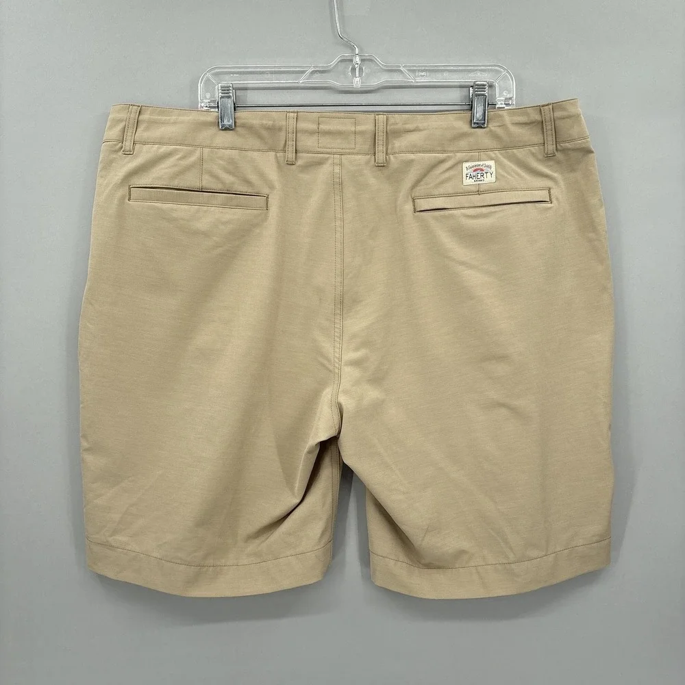 Faherty Shorts Mens 40 Beige All Day Chino Stretch Drawstring 8